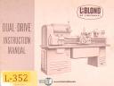 Leblond-Leblond Dual Drive Lathe Operations Maintenance and Parts Manual 1951-Dual Drive-01